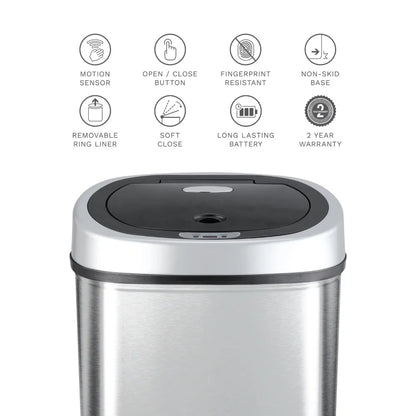 SmartBin ProTouch 11.1 Gallon Automatic Sensor Trash Can